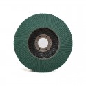 Тарельчатый лепестковый круг P120 С656 115 х 22мм, зелёный, шлифовальный