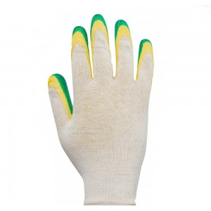 Перчатки защитные трикотажные БЕРД х/б с 2-м латексным покрытием 13 класс
