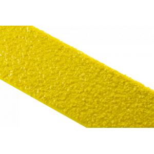 Противоскользящий профиль для краев ступеней, 70х1000х30х3,8 мм, размер абразива 46 Grit, желтый цвет