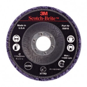 3M™ Scotch-Brite™ Clean and Strip XT-RD Круг, S XCS, фиолетовый, 180 мм х 22  мм