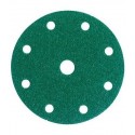 3M™ Hookit™ 245 00315 Круг абразивный, зеленый, 9 отверстий,  Р80, 150 мм