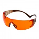 3M™ SecureFit™ SF400 SF406SGAF-BLA Очки Открытые защитные из поликарбоната, с покрытием Scotchgard™, цвет линз оранжевый