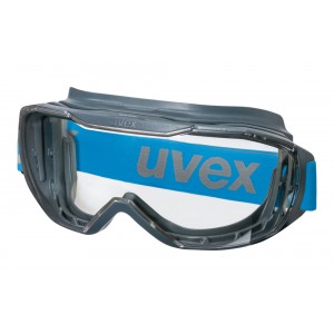 Очки защитные закрытые панорамные UVEX Мегасоник РС с непрямой вентиляцией с покрытием от запотевания и царапин прозрачные