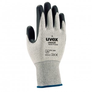 Перчатки защитные трикотажные UVEX UNIDUR 6659 FOAM с текстурированным нитриловым покрытием