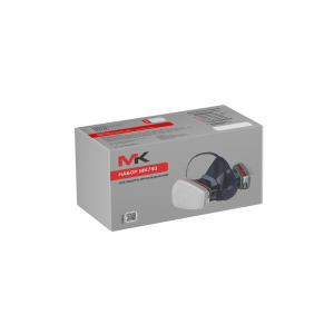 Комплект МК МК 750 полумаска МК75 с патронами МК 087 марки A1, предфильтрами МК 201 марка Р1 R, держателями МК51  размер (S,M,L)