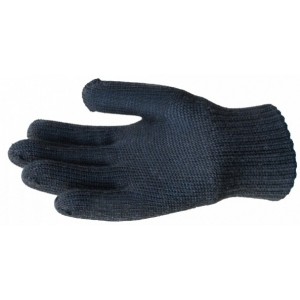 Перчатки защитные трикотажные х/б двойные черные
