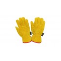 Перчатки защитные спилковые утеплённые желтые