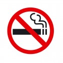 P01 "Запрещается курить" 200x200х2 мм пластик