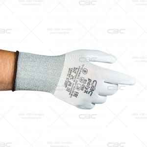 Перчатки защитные трикотажные нейлоновые ПОЛИКС ПЛЮС с полиуретановым покрытием 15 класс