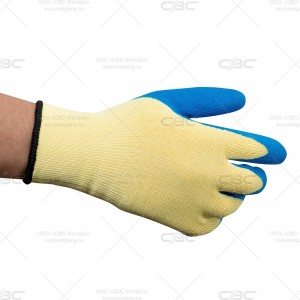 Перчатки защитные трикотажные нейлоновые РУБИСТРОНГ с текстурированным латексным покрытием 13 класс